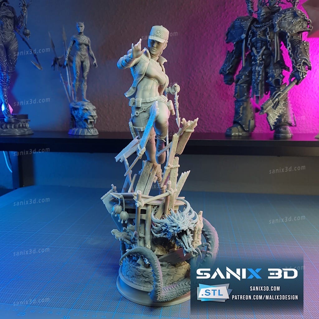 P站图纸印象馆 Sanix3d 真人快打 刀锋索尼娅 Sanix3d 真人快打 刀锋索尼娅