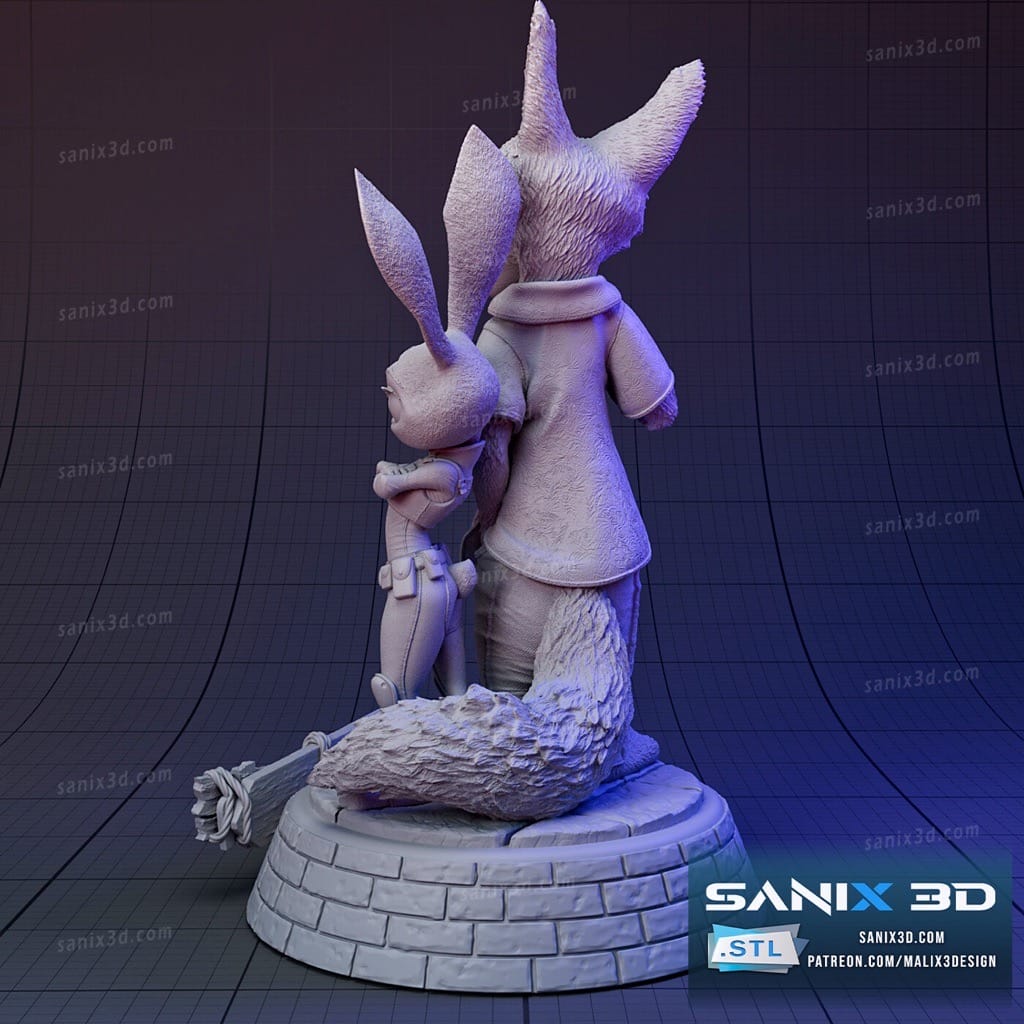 P站图纸印象馆 Sanix3d 疯狂动物城 兔朱迪和狐尼克 Sanix3d 疯狂动物城 兔朱迪和狐尼克