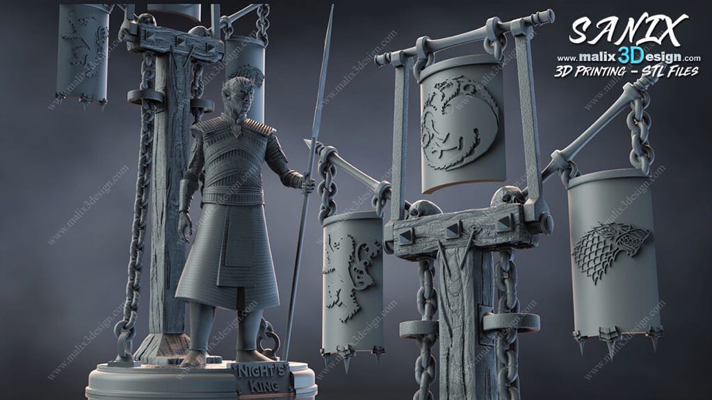 P站图纸印象馆 Sanix3d 权力的游戏 夜王 Sanix3d 权力的游戏 夜王