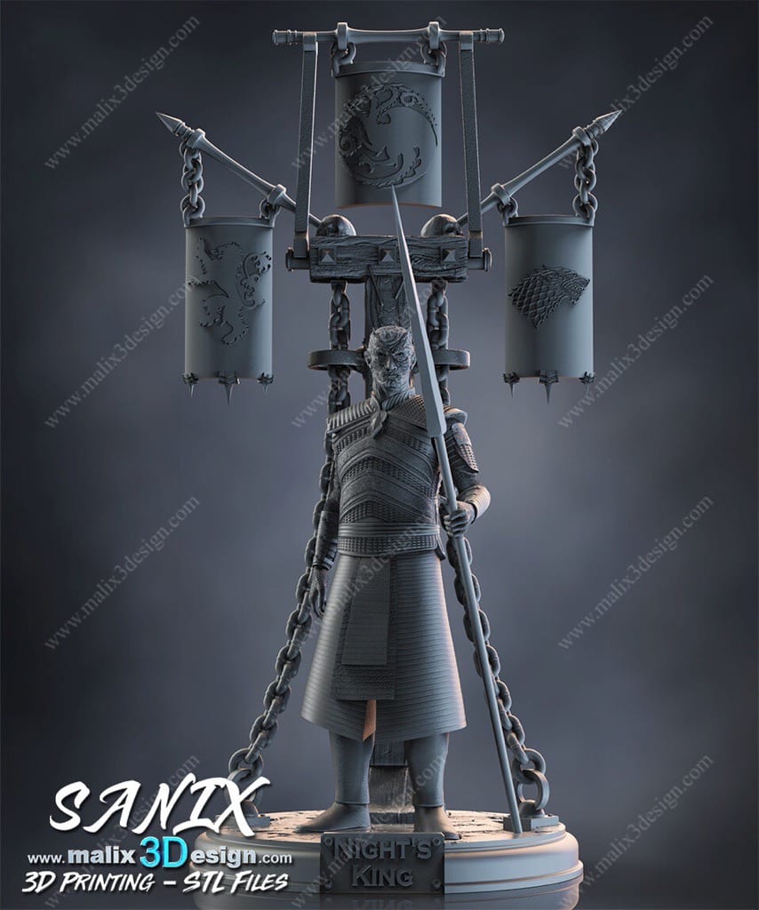 P站图纸印象馆 Sanix3d 权力的游戏 夜王 Sanix3d 权力的游戏 夜王