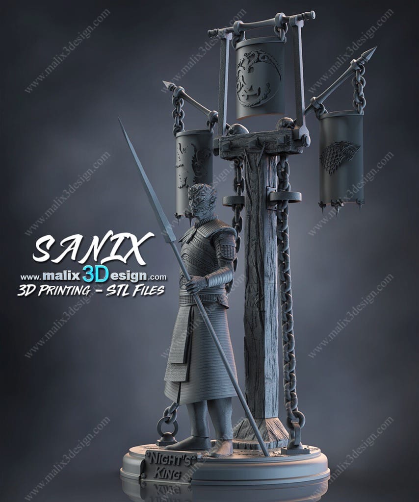 P站图纸印象馆 Sanix3d 权力的游戏 夜王 Sanix3d 权力的游戏 夜王