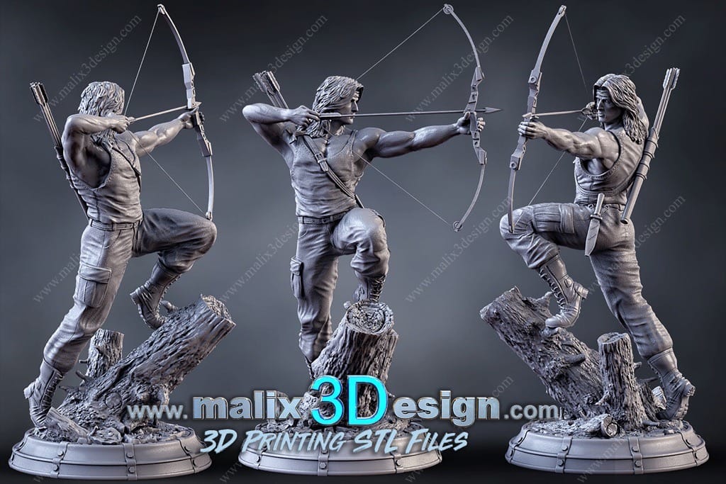 P站图纸印象馆 Sanix3d 第一滴血 兰博 Sanix3d 第一滴血 兰博