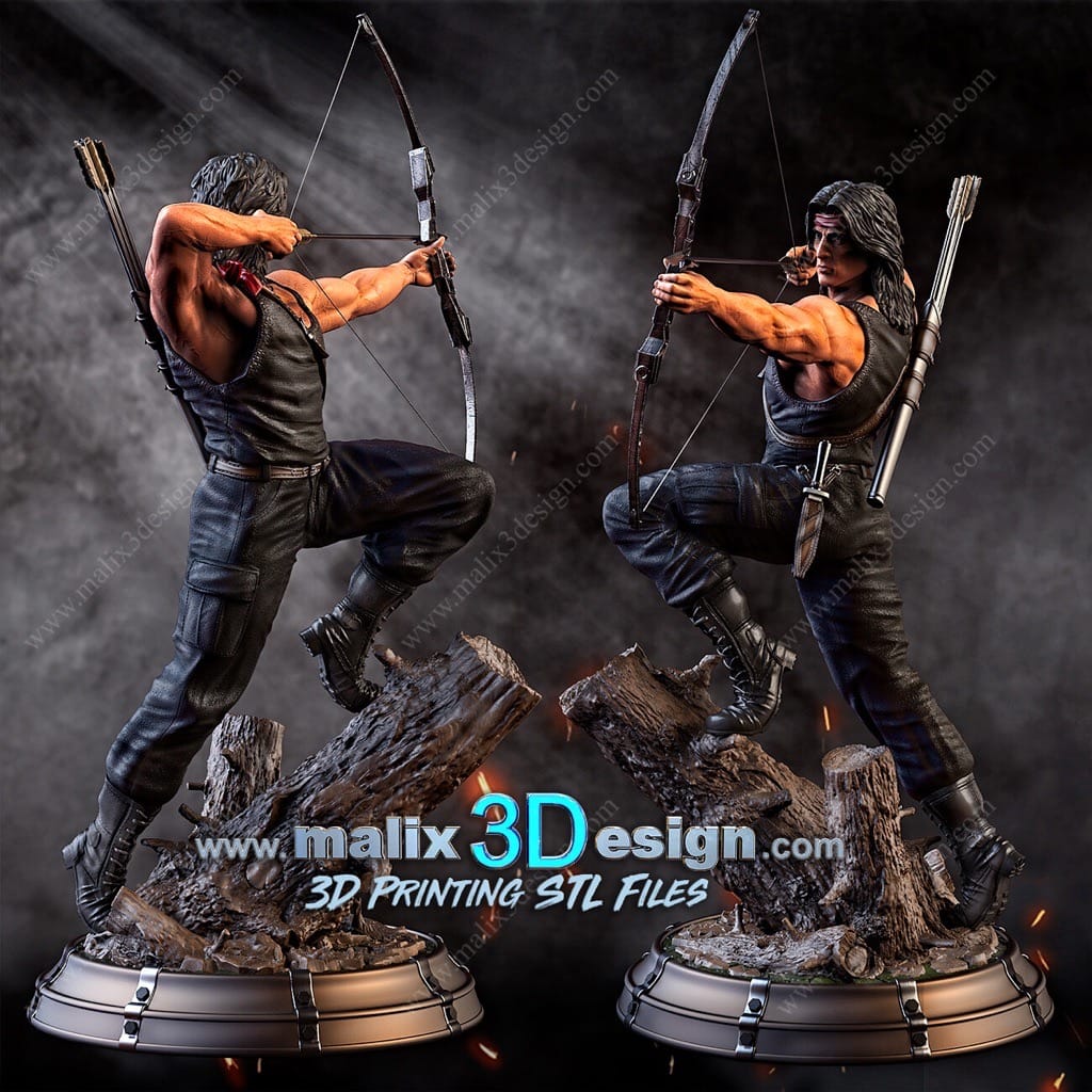 P站图纸印象馆 Sanix3d 第一滴血 兰博 Sanix3d 第一滴血 兰博