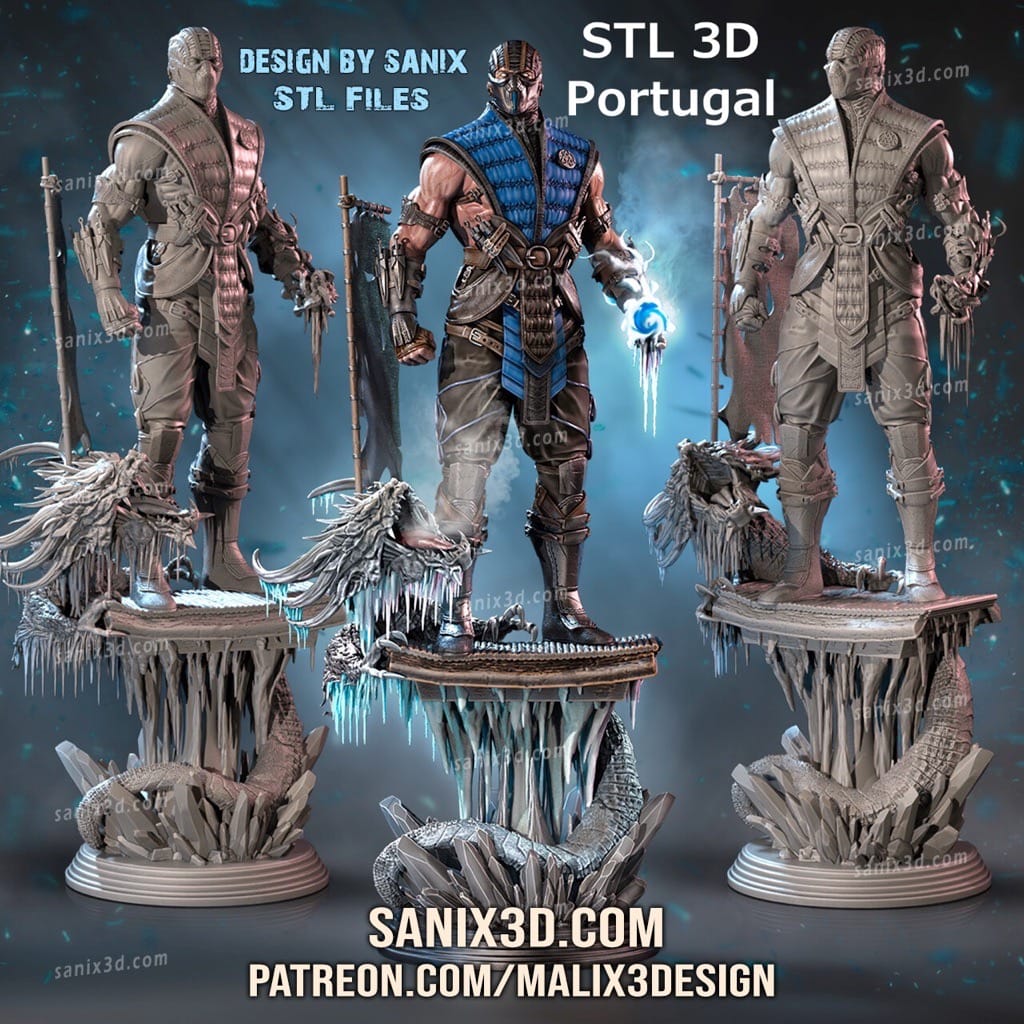 P站图纸印象馆 Sanix3d 真人快打 绝对零度 Sanix3d 真人快打 绝对零度