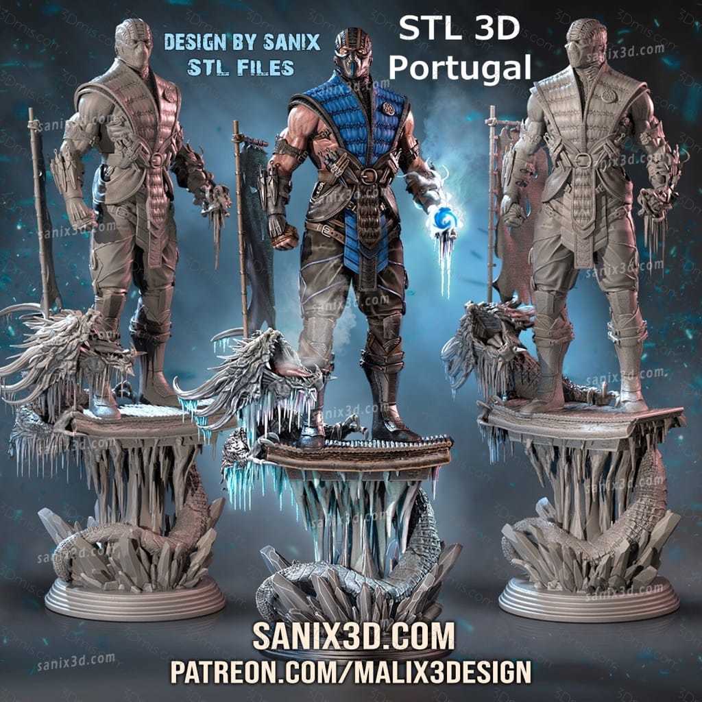 P站图纸印象馆 Sanix3d 真人快打 绝对零度 Sanix3d 真人快打 绝对零度