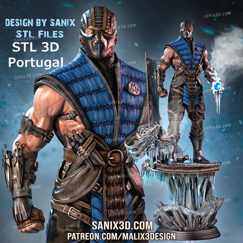 P站图纸印象馆 Sanix3d 真人快打 绝对零度 Sanix3d 真人快打 绝对零度