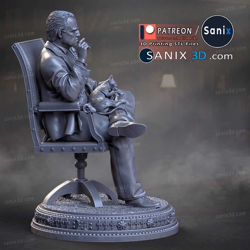 P站图纸印象馆 Sanix3d 教父 马龙·白兰度 Sanix3d 教父 马龙·白兰度