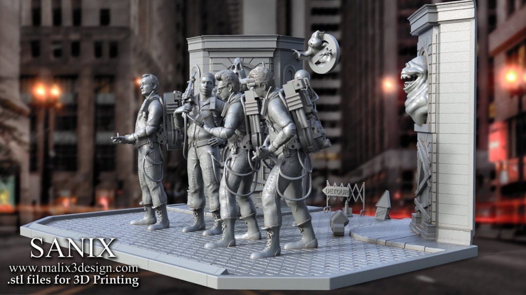 P站图纸印象馆 Sanix3d 捉鬼敢死队 Sanix3d 捉鬼敢死队