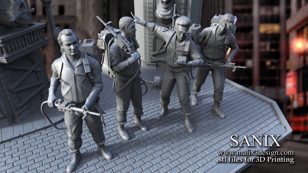 P站图纸印象馆 Sanix3d 捉鬼敢死队 Sanix3d 捉鬼敢死队