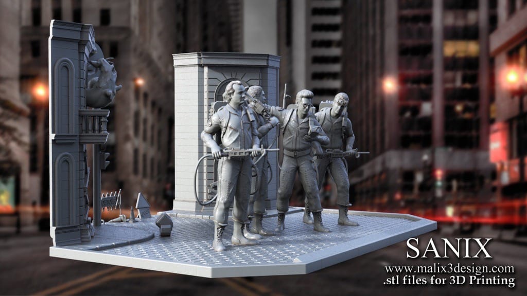 P站图纸印象馆 Sanix3d 捉鬼敢死队 Sanix3d 捉鬼敢死队