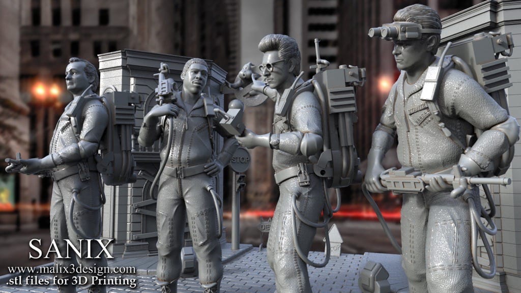 P站图纸印象馆 Sanix3d 捉鬼敢死队 Sanix3d 捉鬼敢死队