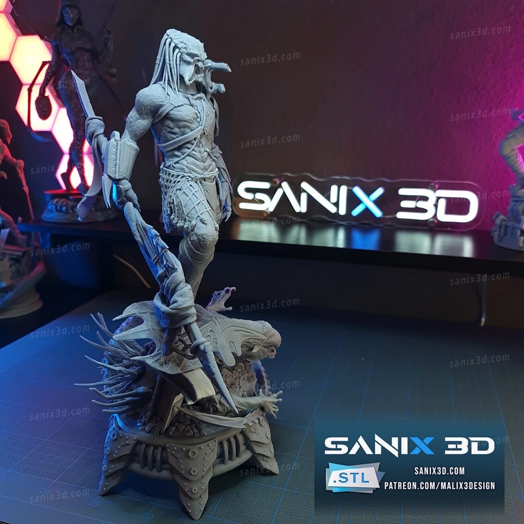 P站图纸印象馆 Sanix3d 异形对铁血战士 Sanix3d 异形对铁血战士