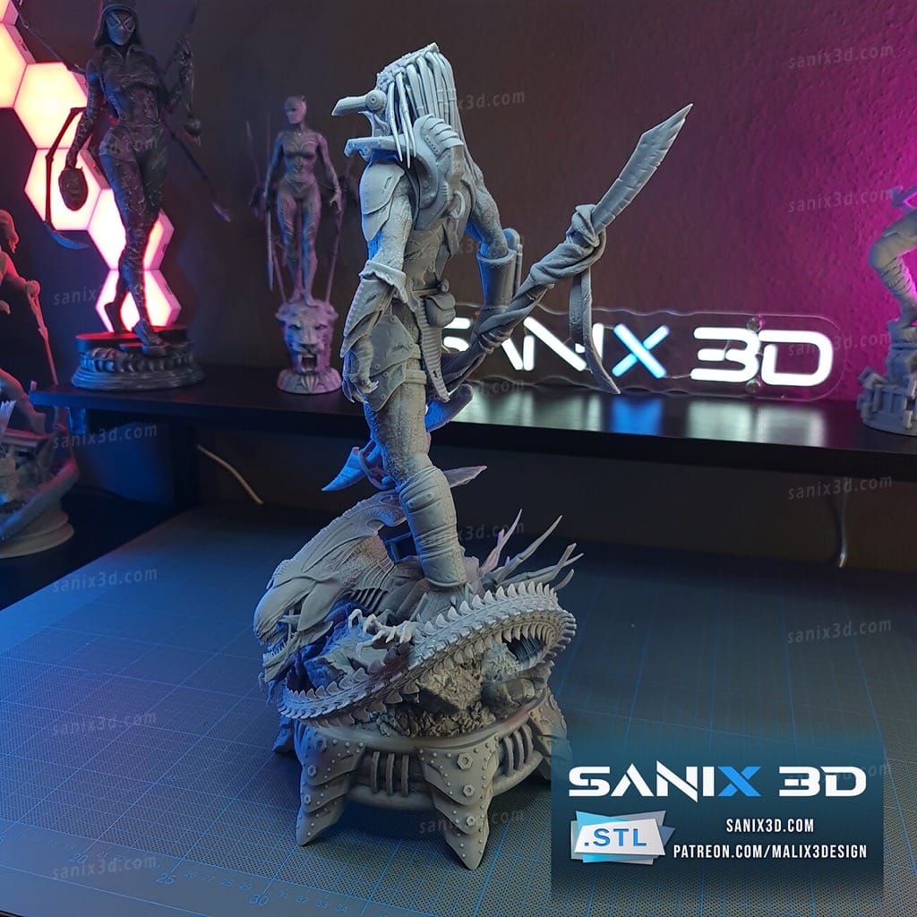 P站图纸印象馆 Sanix3d 异形对铁血战士 Sanix3d 异形对铁血战士