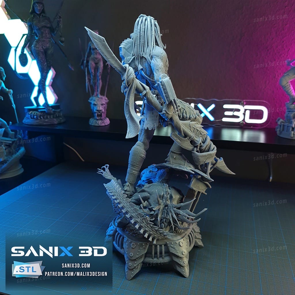 P站图纸印象馆 Sanix3d 异形对铁血战士 Sanix3d 异形对铁血战士