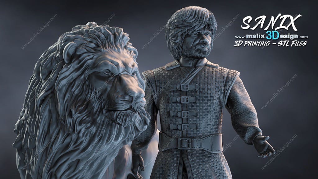 P站图纸印象馆 Sanix3d 权力的游戏 小恶魔提利昂 Sanix3d 权力的游戏 小恶魔提利昂