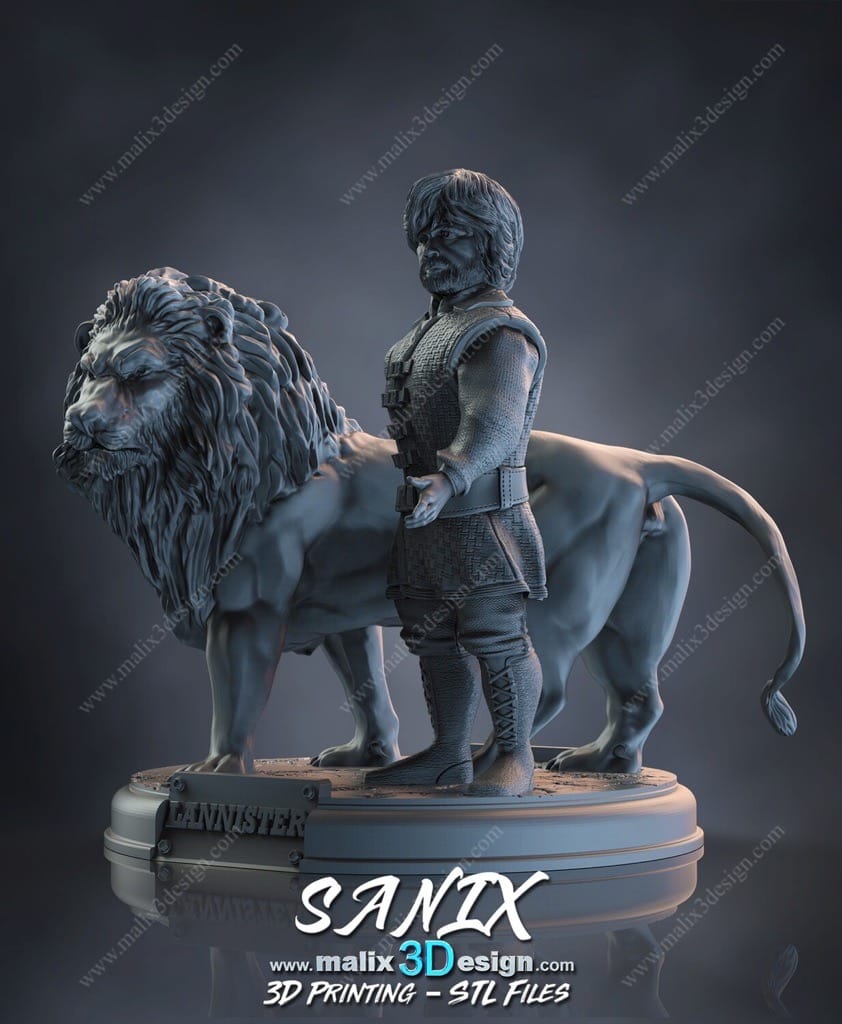 P站图纸印象馆 Sanix3d 权力的游戏 小恶魔提利昂 Sanix3d 权力的游戏 小恶魔提利昂