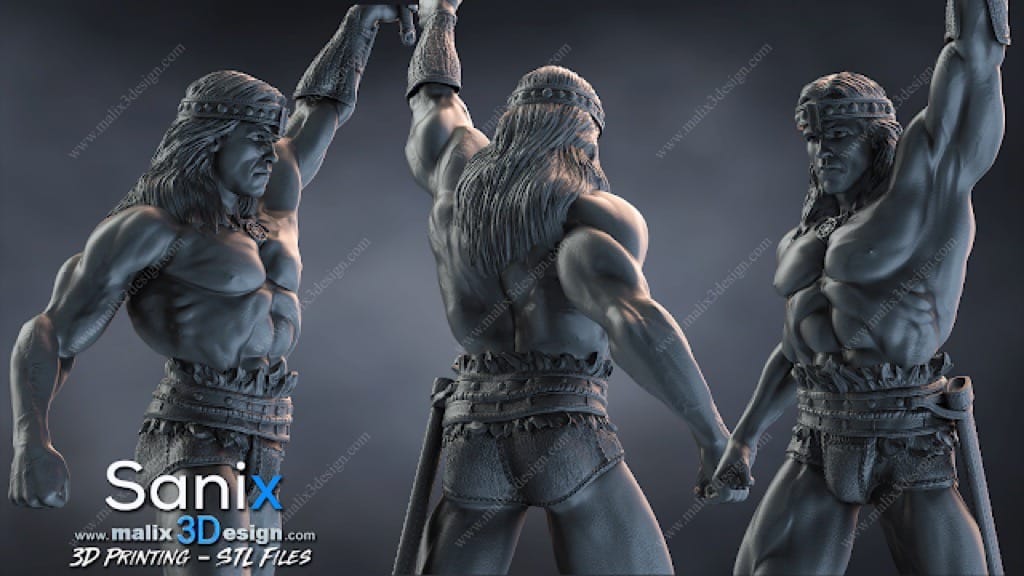 P站图纸印象馆 Sanix3d 野蛮人柯南 Sanix3d 野蛮人柯南