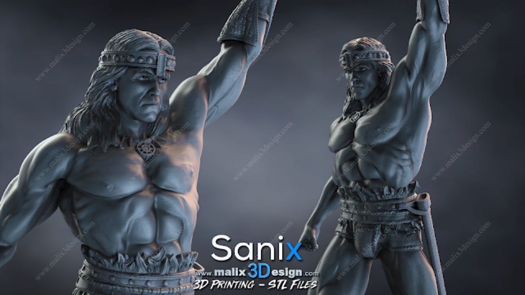 P站图纸印象馆 Sanix3d 野蛮人柯南 Sanix3d 野蛮人柯南