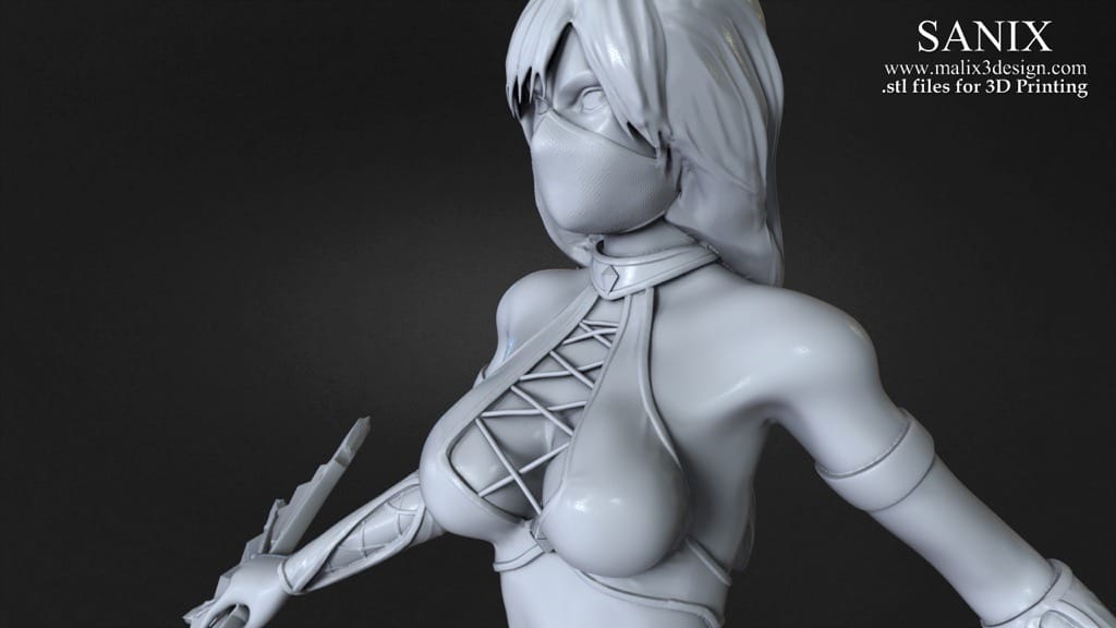 P站图纸印象馆 Sanix3d 真人快打 吉塔娜 Sanix3d 真人快打 吉塔娜