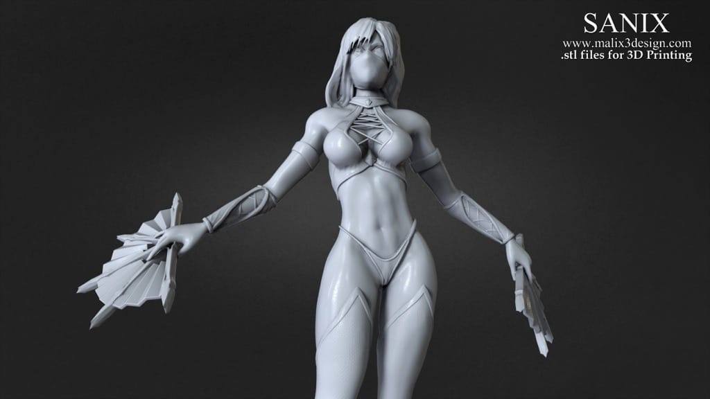 P站图纸印象馆 Sanix3d 真人快打 吉塔娜 Sanix3d 真人快打 吉塔娜