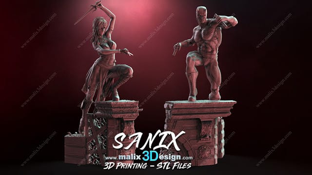 P站图纸印象馆 Sanix3d 超胆侠 艾丽卡和超胆侠 Sanix3d 超胆侠 艾丽卡和超胆侠