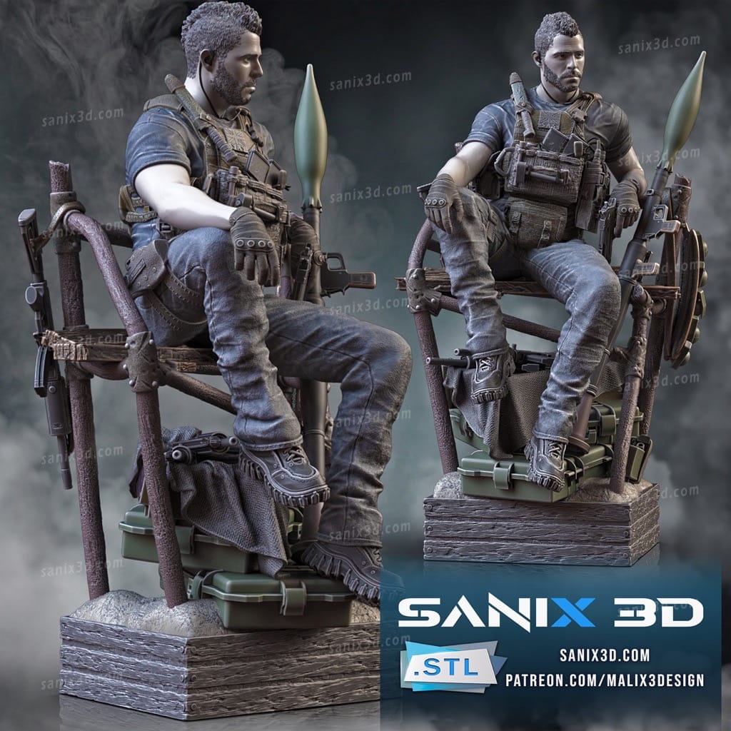 P站图纸印象馆 Sanix3d 使命召唤 约翰·麦克塔维什 Sanix3d 使命召唤 约翰·麦克塔维什