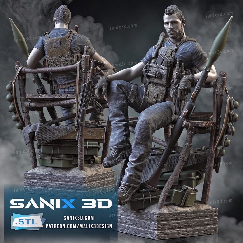 P站图纸印象馆 Sanix3d 使命召唤 约翰·麦克塔维什 Sanix3d 使命召唤 约翰·麦克塔维什