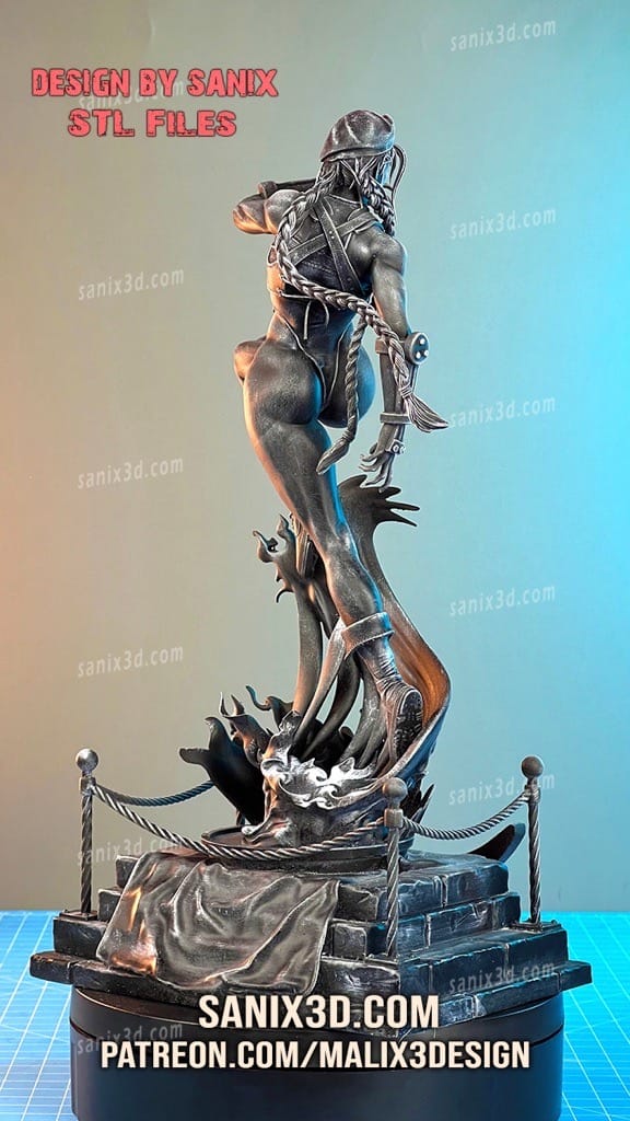 P站图纸印象馆 Sanix3d 街头霸王 嘉米 Sanix3d 街头霸王 嘉米