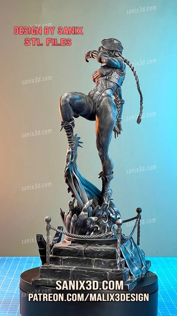 P站图纸印象馆 Sanix3d 街头霸王 嘉米 Sanix3d 街头霸王 嘉米