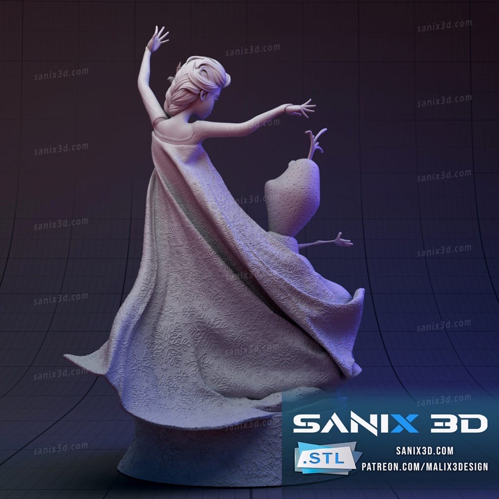 P站图纸印象馆 Sanix3d 冰雪奇缘 艾莎 Sanix3d 冰雪奇缘 艾莎