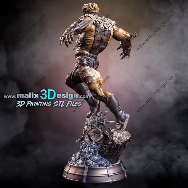 P站图纸印象馆 Sanix3d 漫威 剑齿虎 Sanix3d 漫威 剑齿虎