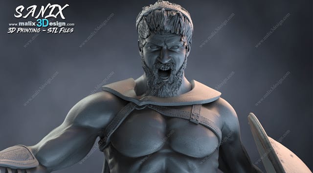 P站图纸印象馆 Sanix3d 斯巴达300勇士 斯巴达国王 Sanix3d 斯巴达300勇士 斯巴达国王