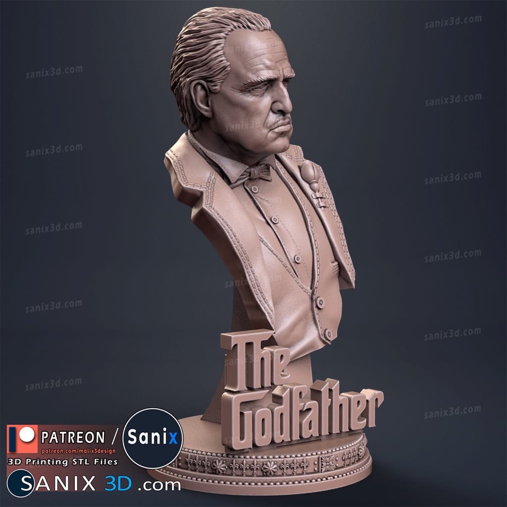 P站图纸印象馆 Sanix3d 教父 马龙·白兰度 Sanix3d 教父 马龙·白兰度