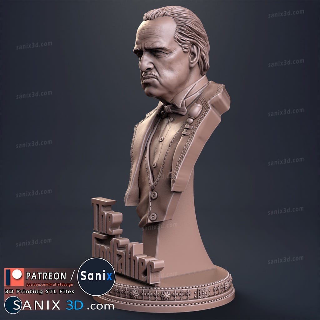 P站图纸印象馆 Sanix3d 教父 马龙·白兰度 Sanix3d 教父 马龙·白兰度