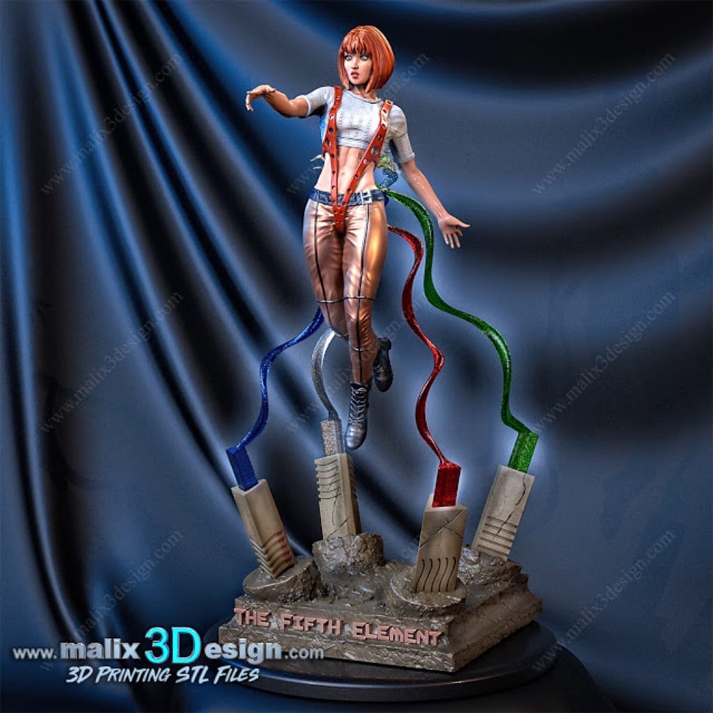 P站图纸印象馆 Sanix3d 第五元素 丽露 Sanix3d 第五元素 丽露