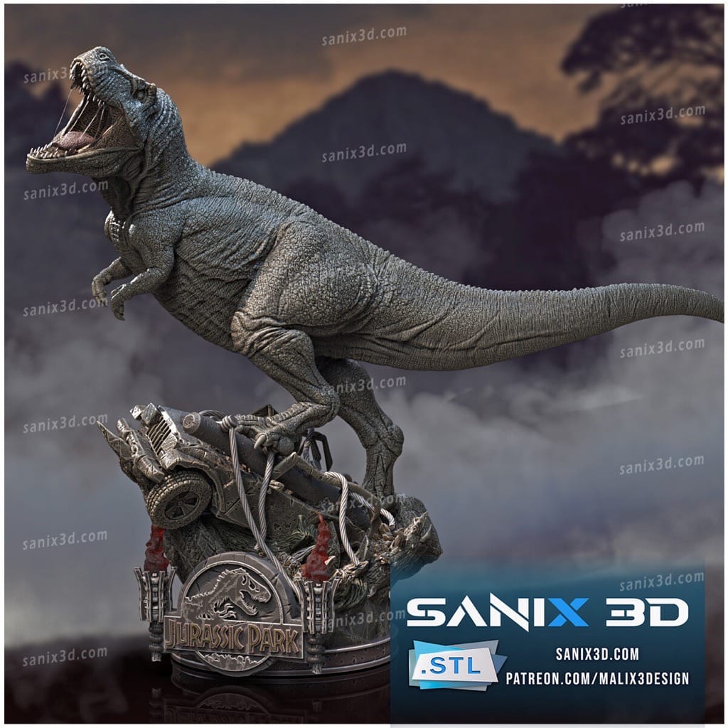 P站图纸印象馆 Sanix3d 侏罗纪公园 Sanix3d 侏罗纪公园