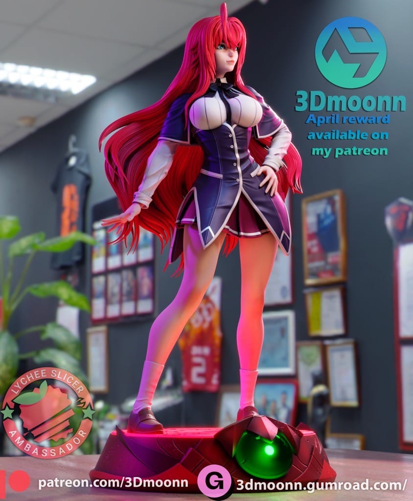 P站图纸印象馆 3Dmoonn 恶魔高中 莉雅丝·吉蒙里 3Dmoonn 恶魔高中 莉雅丝·吉蒙里