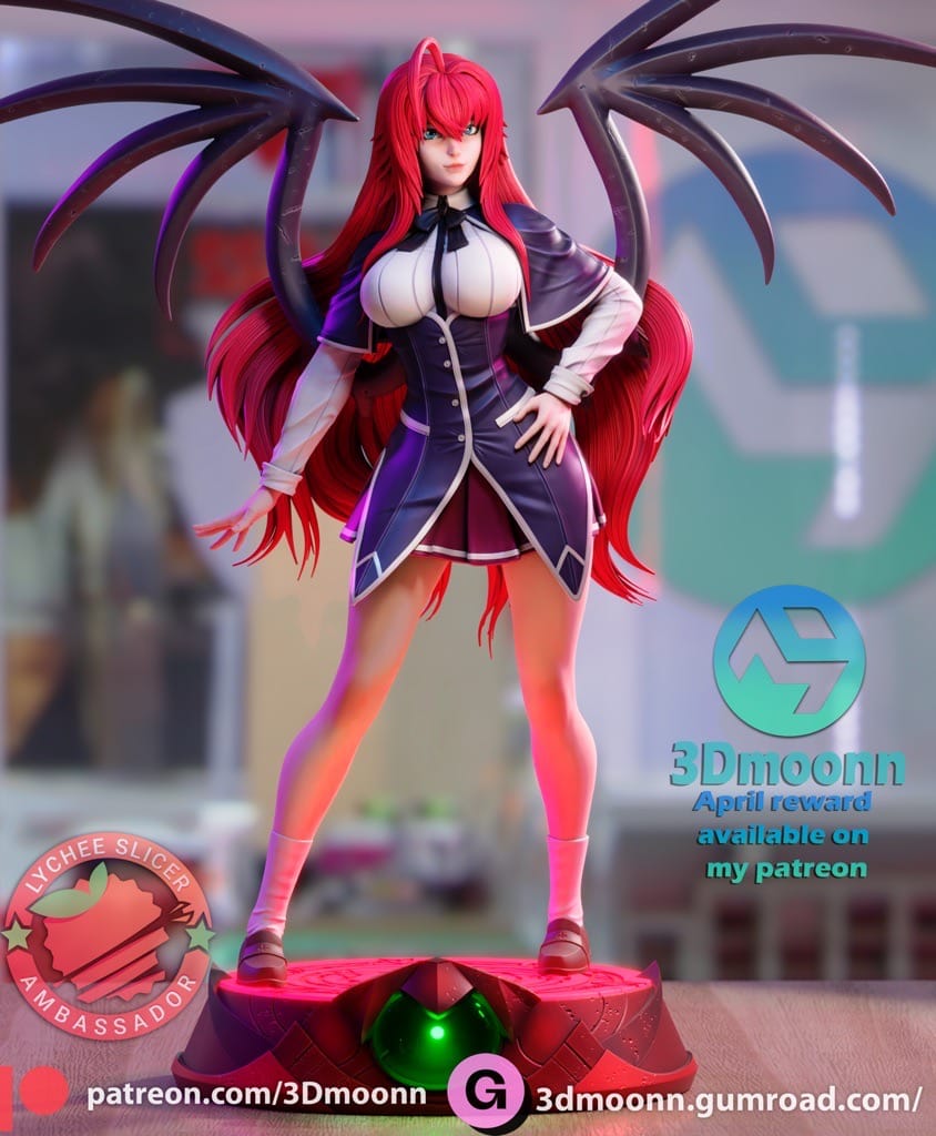 P站图纸印象馆 3Dmoonn 恶魔高中 莉雅丝·吉蒙里 3Dmoonn 恶魔高中 莉雅丝·吉蒙里