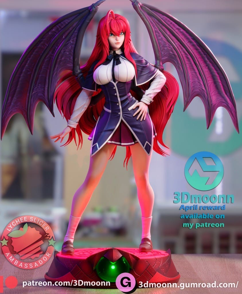 P站图纸印象馆 3Dmoonn 恶魔高中 莉雅丝·吉蒙里 3Dmoonn 恶魔高中 莉雅丝·吉蒙里