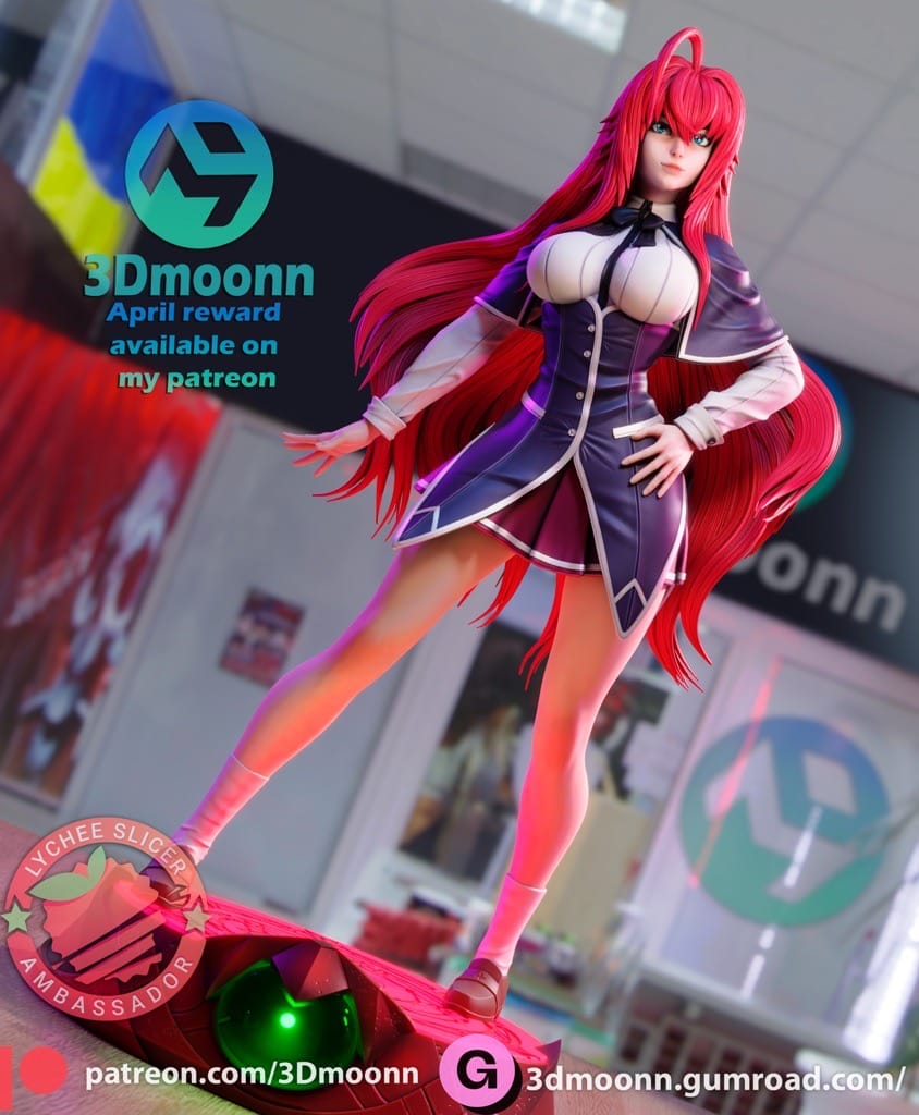 P站图纸印象馆 3Dmoonn 恶魔高中 莉雅丝·吉蒙里 3Dmoonn 恶魔高中 莉雅丝·吉蒙里