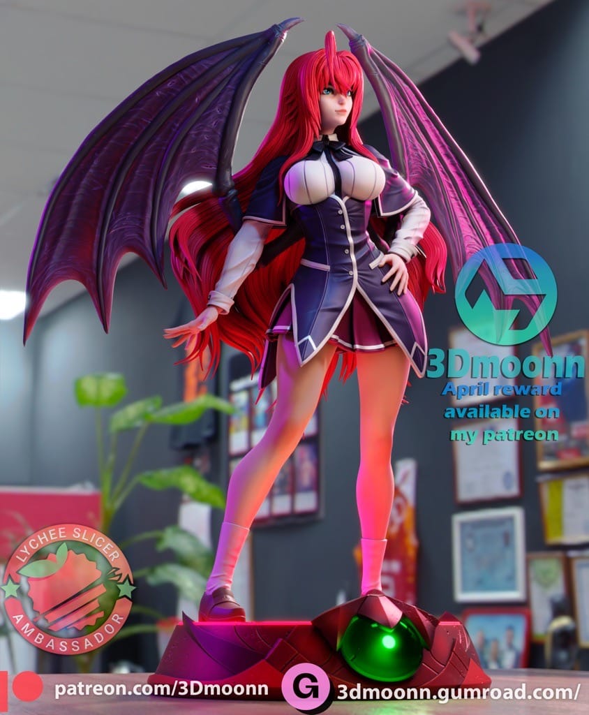 P站图纸印象馆 3Dmoonn 恶魔高中 莉雅丝·吉蒙里 3Dmoonn 恶魔高中 莉雅丝·吉蒙里