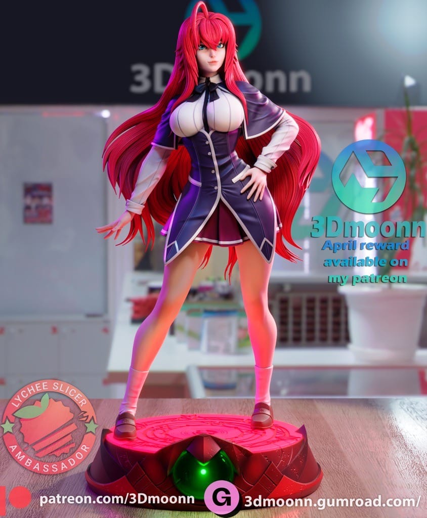 P站图纸印象馆 3Dmoonn 恶魔高中 莉雅丝·吉蒙里 3Dmoonn 恶魔高中 莉雅丝·吉蒙里