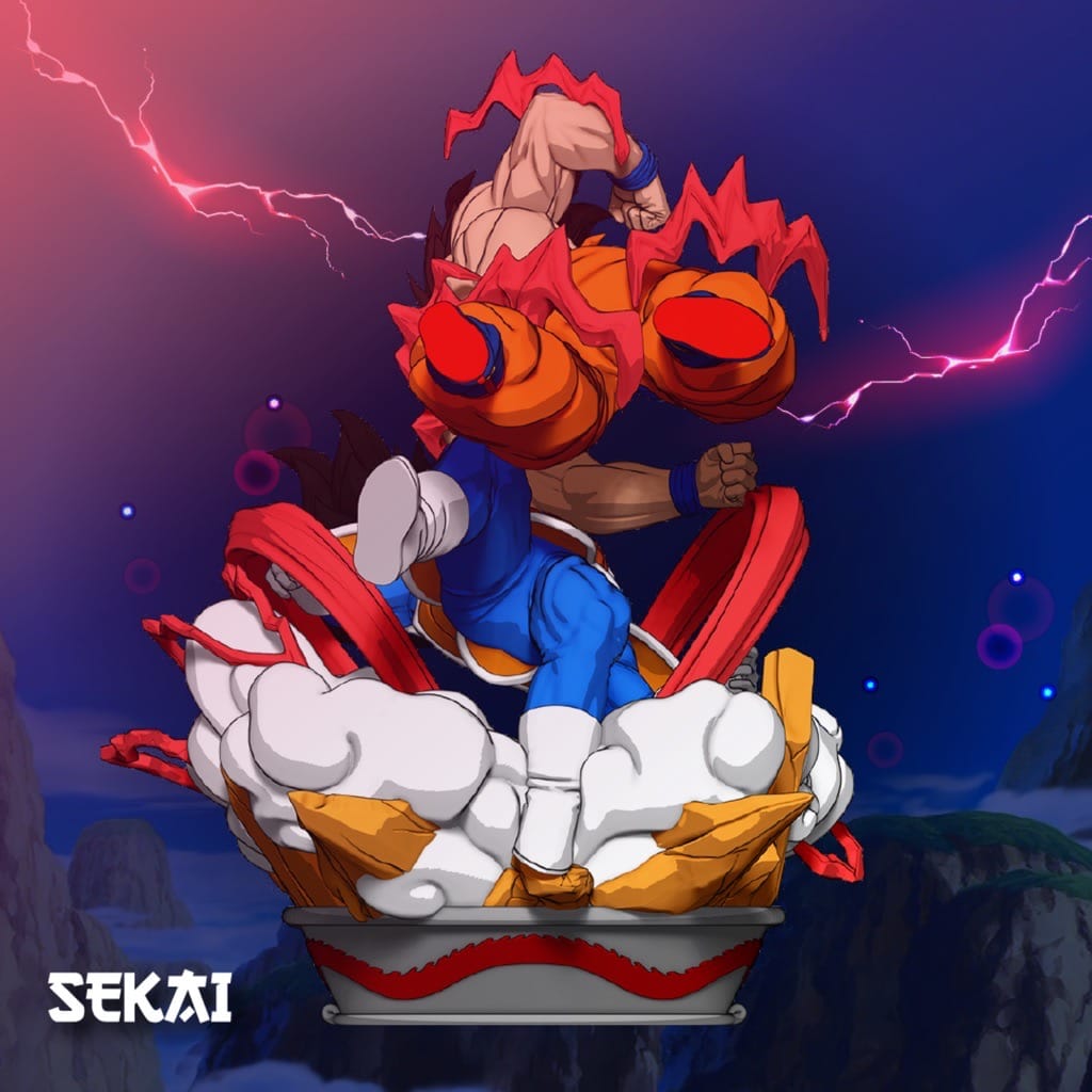 P站图纸印象馆 Sekai 龙珠 悟空对贝吉塔 Sekai 龙珠 悟空对贝吉塔