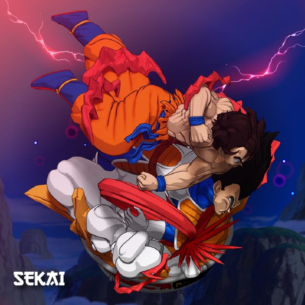 P站图纸印象馆 Sekai 龙珠 悟空对贝吉塔 Sekai 龙珠 悟空对贝吉塔