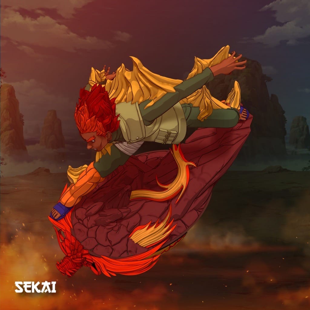 P站图纸印象馆 Sekai 火影忍者 迈特·凯 Sekai 火影忍者 迈特·凯