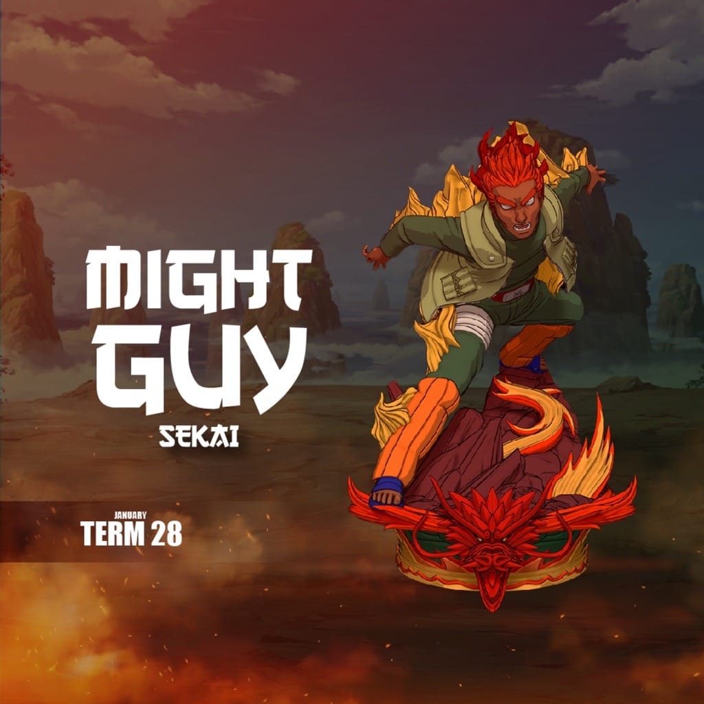 P站图纸印象馆 Sekai 火影忍者 迈特·凯 Sekai 火影忍者 迈特·凯