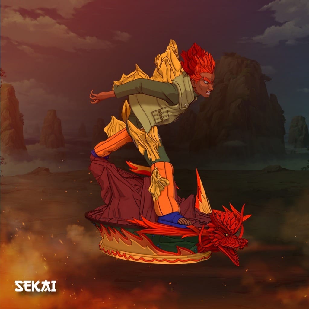 P站图纸印象馆 Sekai 火影忍者 迈特·凯 Sekai 火影忍者 迈特·凯