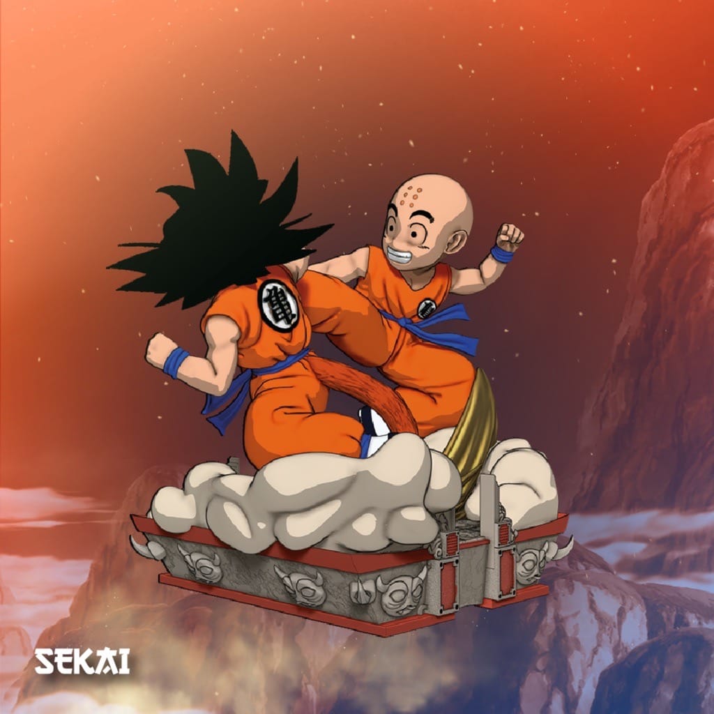 P站图纸印象馆 Sekai 龙珠 悟空对小林 Sekai 龙珠 悟空对小林