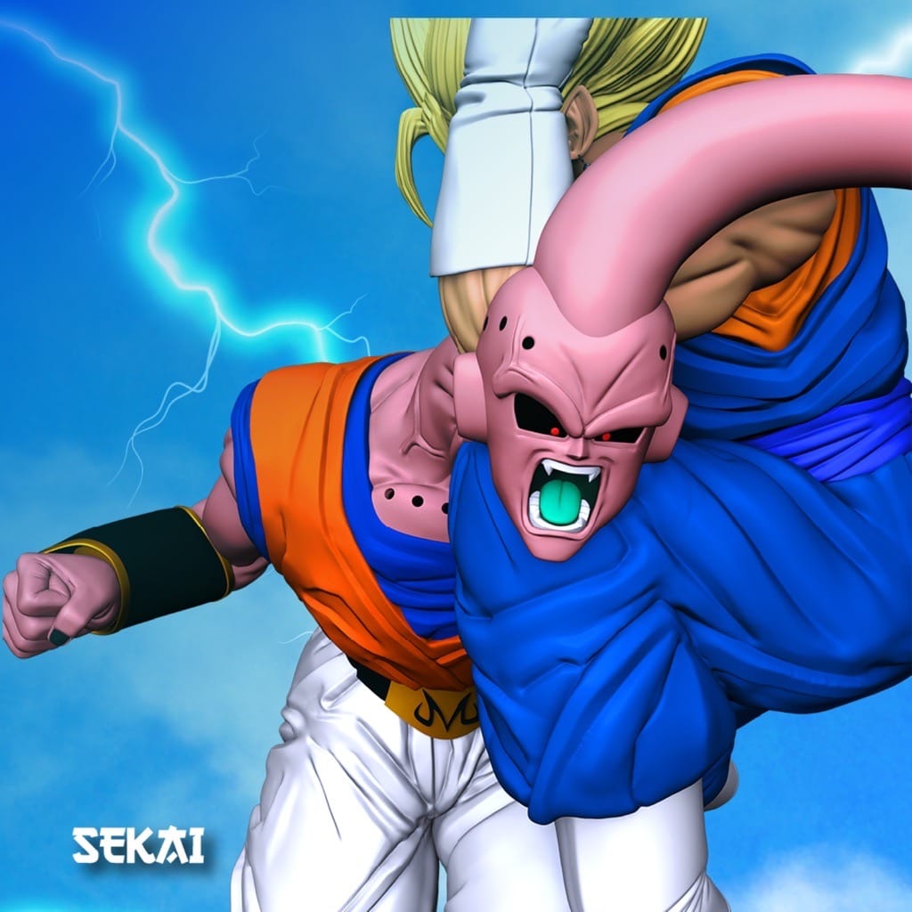 P站图纸印象馆 Sekai 龙珠 贝吉特对魔人布欧 Sekai 龙珠 贝吉特对魔人布欧