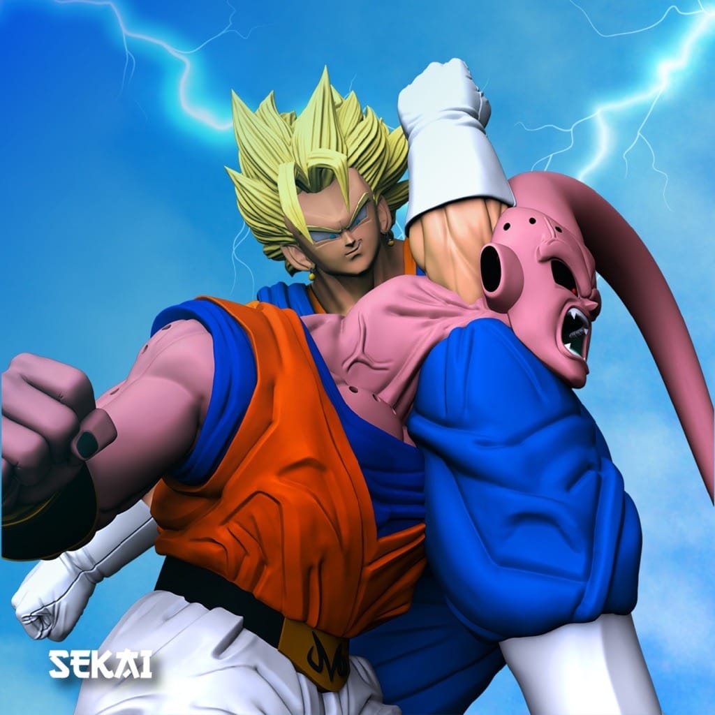 P站图纸印象馆 Sekai 龙珠 贝吉特对魔人布欧 Sekai 龙珠 贝吉特对魔人布欧